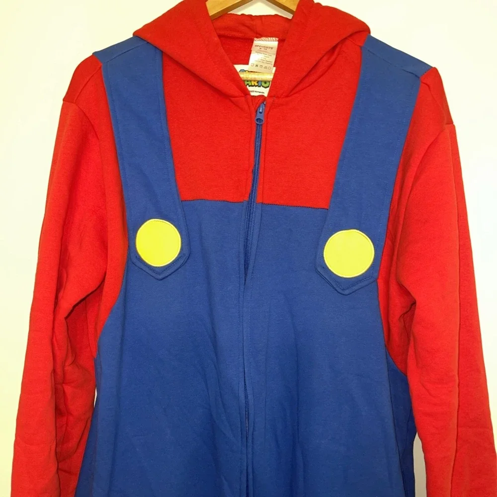Nintendo Super Mario Bros OppoSuits Red Blue Costume Union JumpSuit Men's S/M